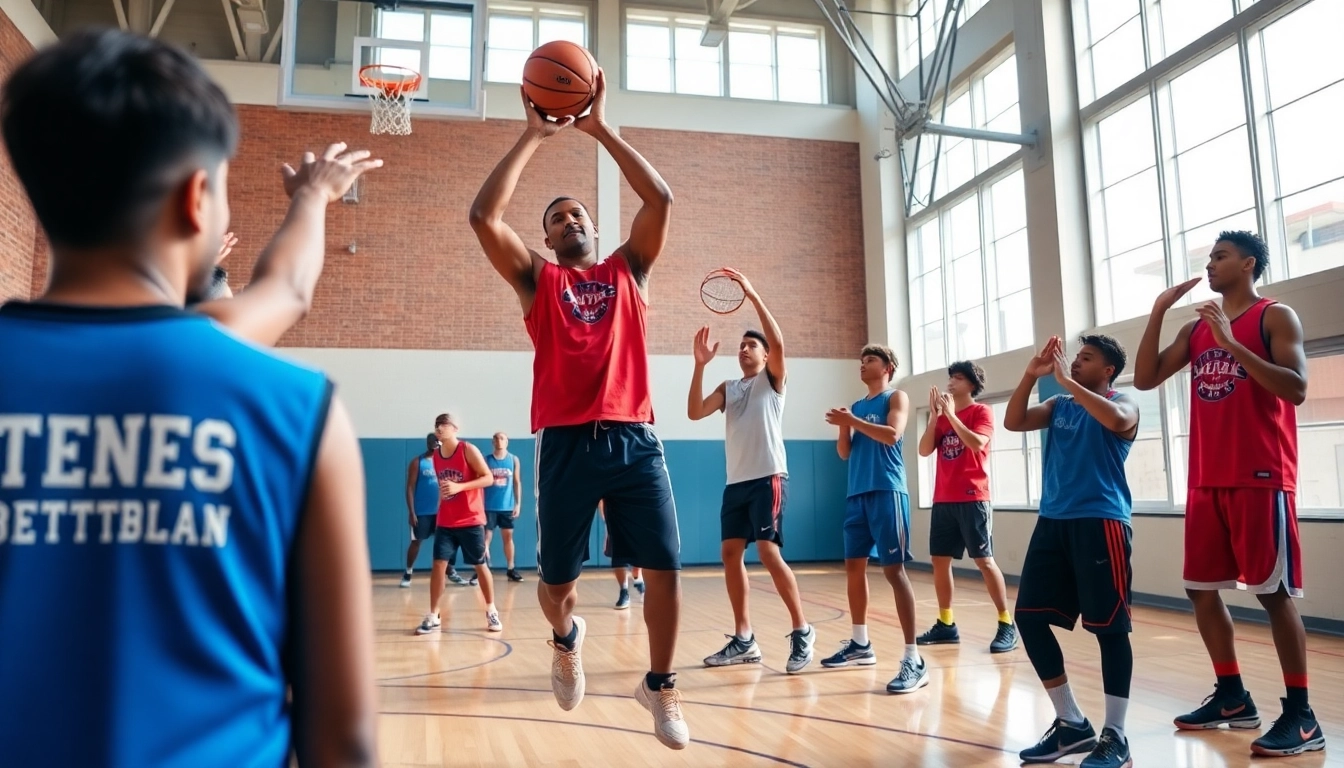 Engaged youth practicing skills at Takeover Basketball Academy during a training session.