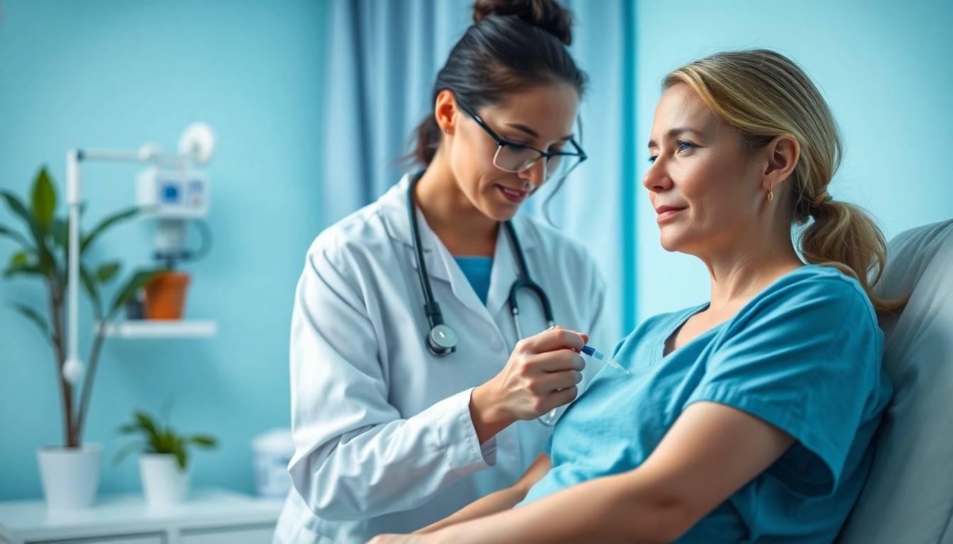 Patient receiving iv drips in a soothing healthcare environment, emphasizing care and professionalism.