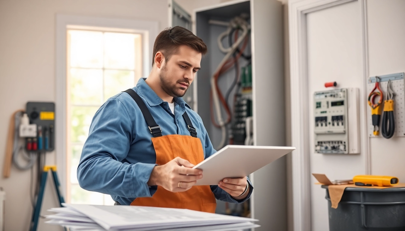 Electrical Service professionals conducting a thorough inspection in a modern residential setting.