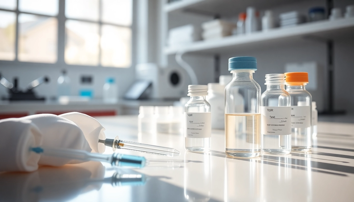 All check as researchers handle TeSR™ feeder-free media in a well-lit lab setting focused on stem cell studies.