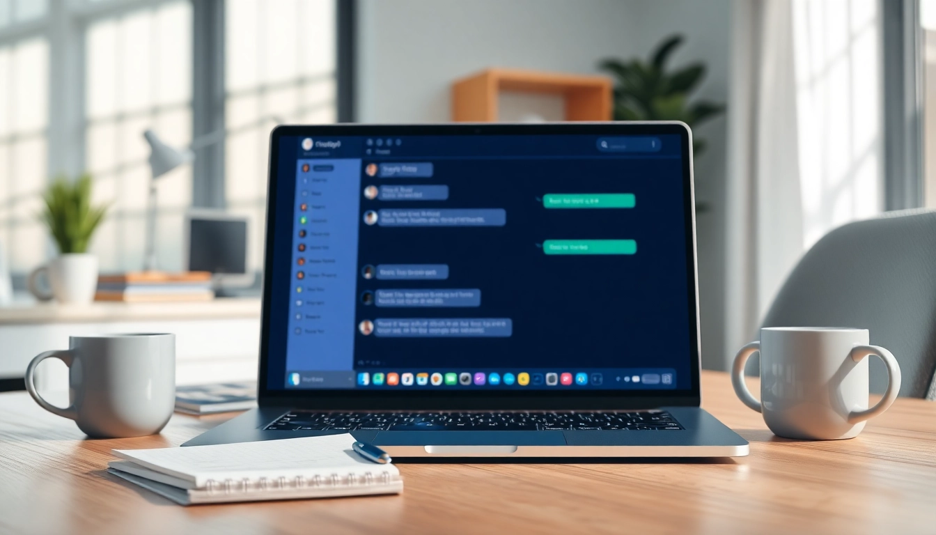 Chatgpt chatbot interface shown in a modern workspace, highlighting advanced communication.