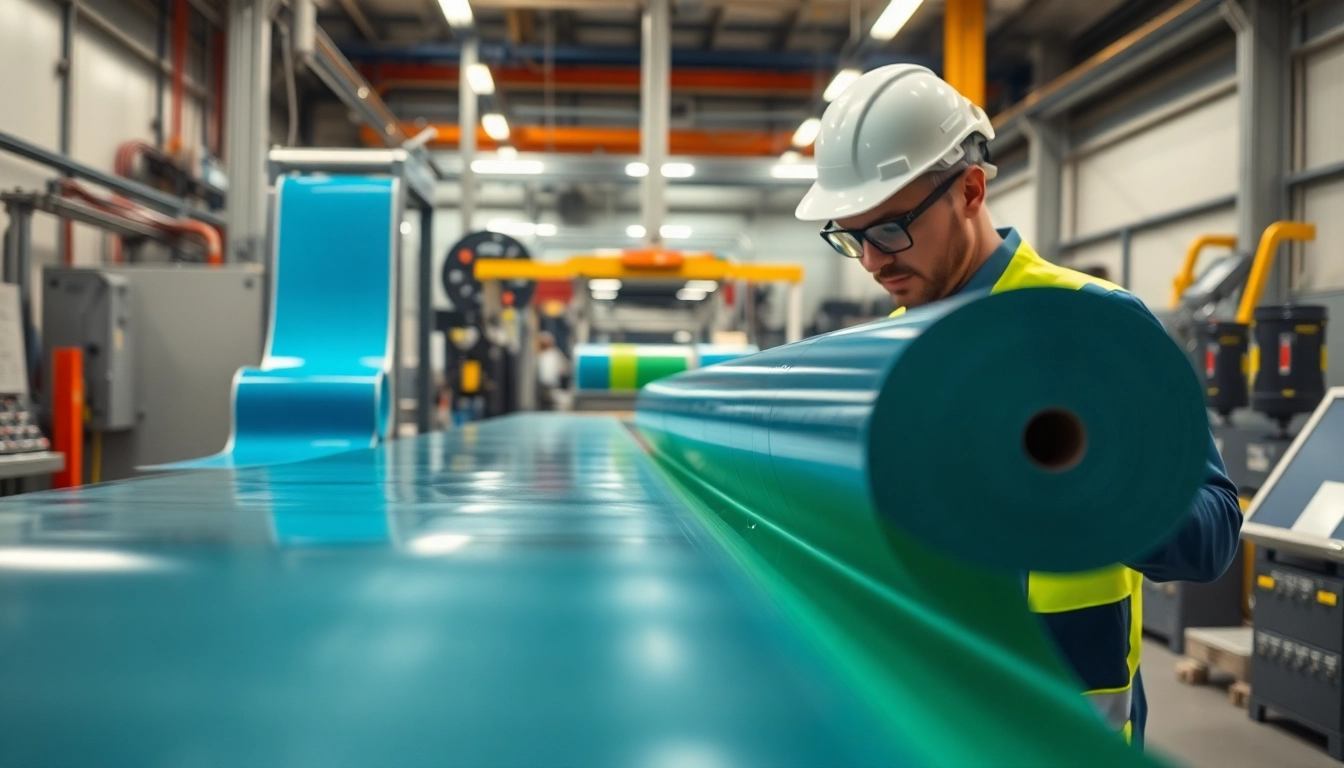Applying epoxy prepregs in a modern manufacturing process showcasing quality and innovation.