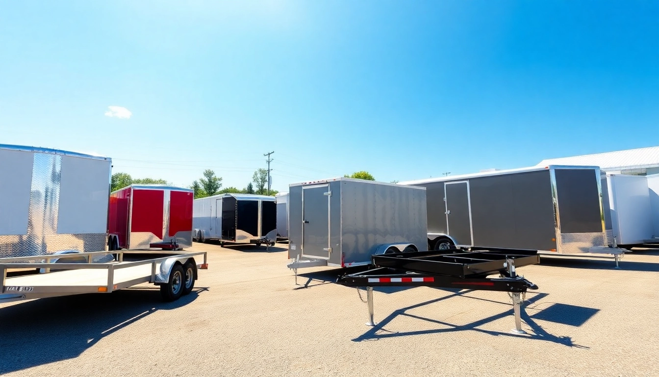 View trailers for sale in Massachusetts with diverse options at a professional dealership.