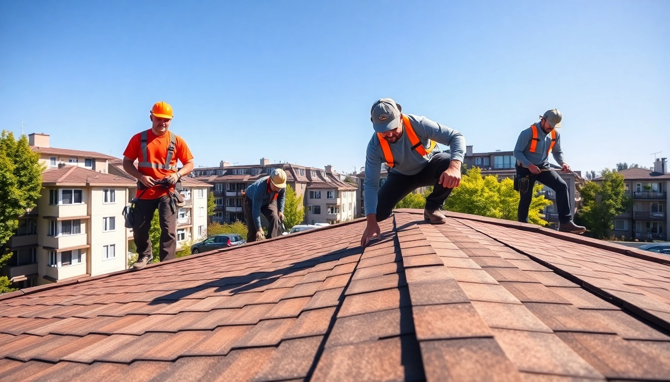 Installing high-quality Roofing Vancouver Wa on a residential building with professional craftsmanship.
